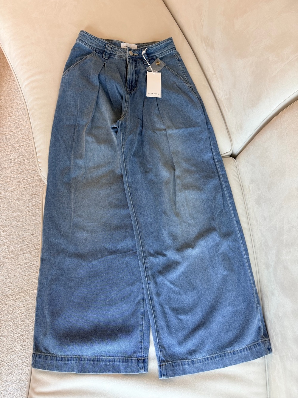Dear John High-Rise Wide-Leg Denim Jeans - Blue
